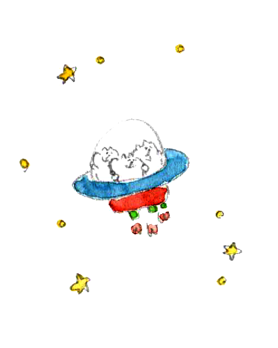 muuちゃんが乗ってきた宇宙船